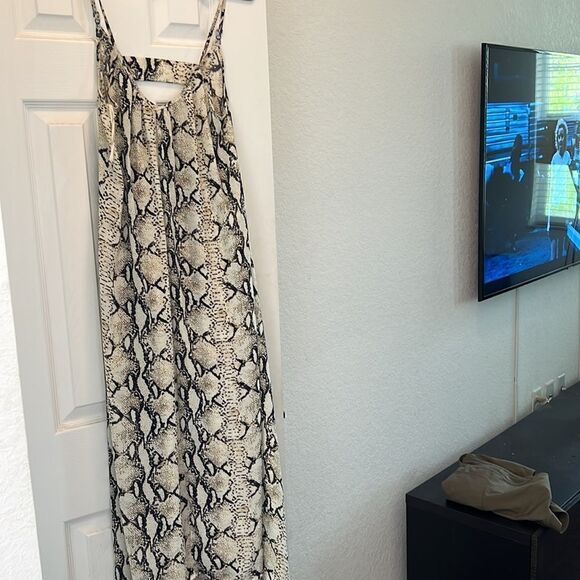 Snake Print Maxi Dress - Pink Stitch BRAND - Size 2 Small - Excellent Condition - Picture 4 of 5